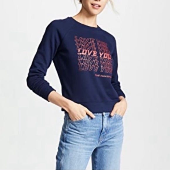 Rebecca Minkoff Jennings "Love You" Sweatshirt - Picture 2 of 11